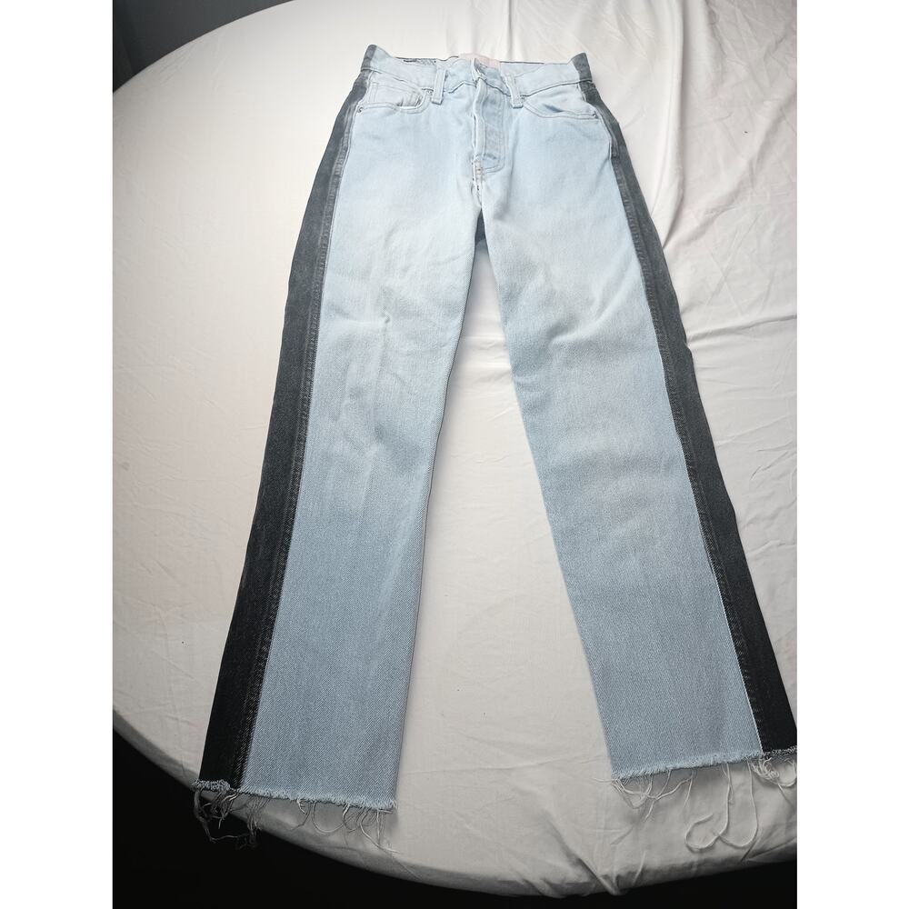 Revice Women Jeans Size 24 Ex Boyfriend Harlow Pockets Retro Two Tone Button fly